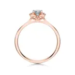 Pierścionek z różowego złota z diamentami AJPZ_139